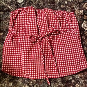 Rare gingham brandy top:)